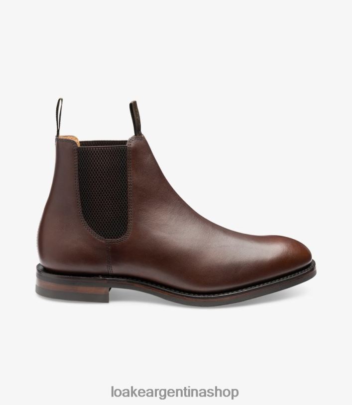 Loake chatsworth DX2T487 botas marrón oscuro ceroso