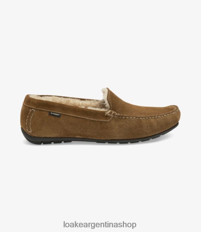 Loake guardias zapatillas DX2T4203 zapatos gamuza bronceada