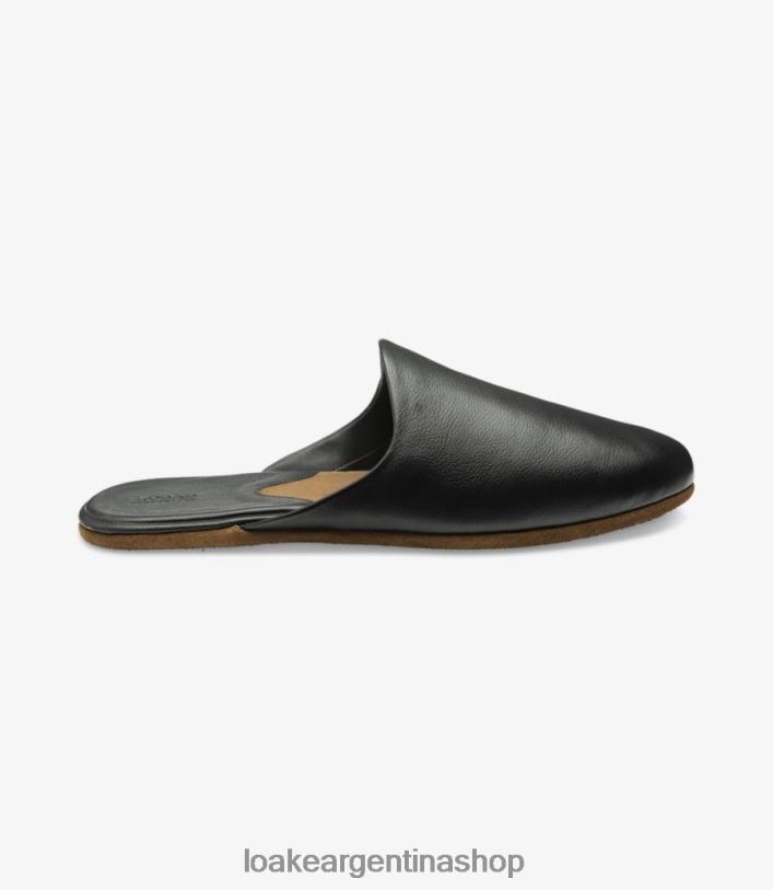 Loake pantuflas garrick DX2T4204 zapatos grano negro