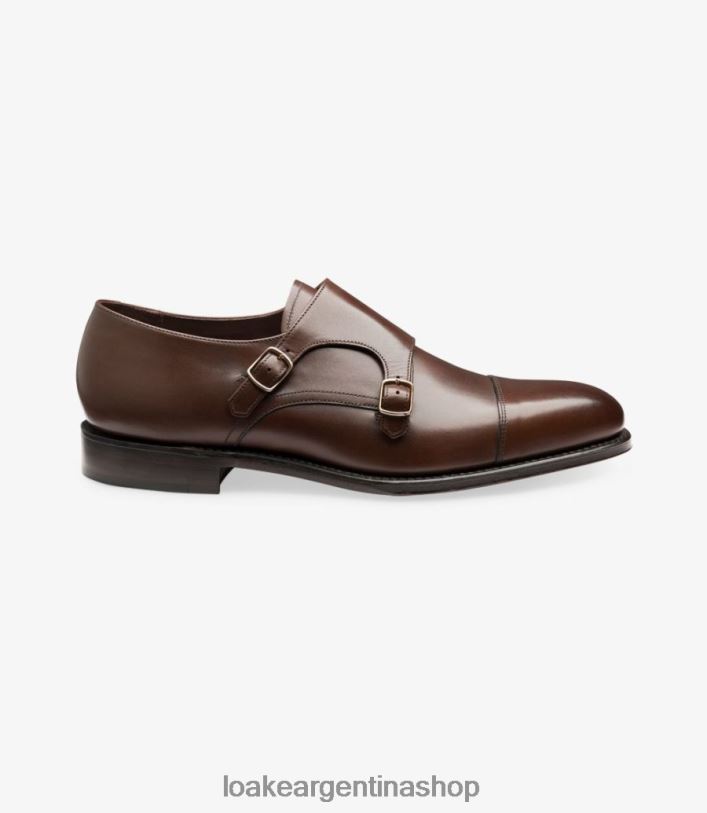 Loake cañón DX2T4199 zapatos de monje marron oscuro