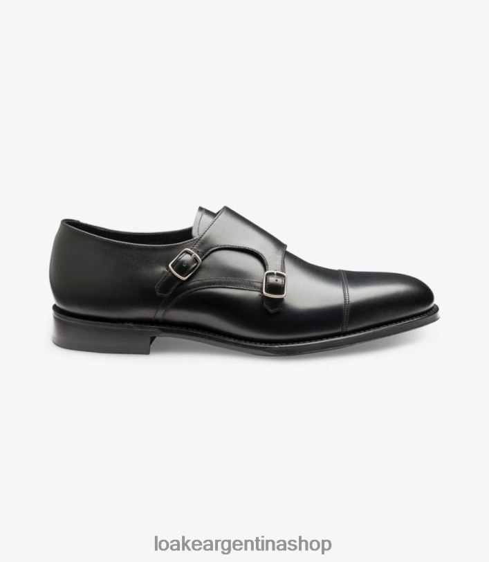 Loake cañón DX2T4200 zapatos de monje negro